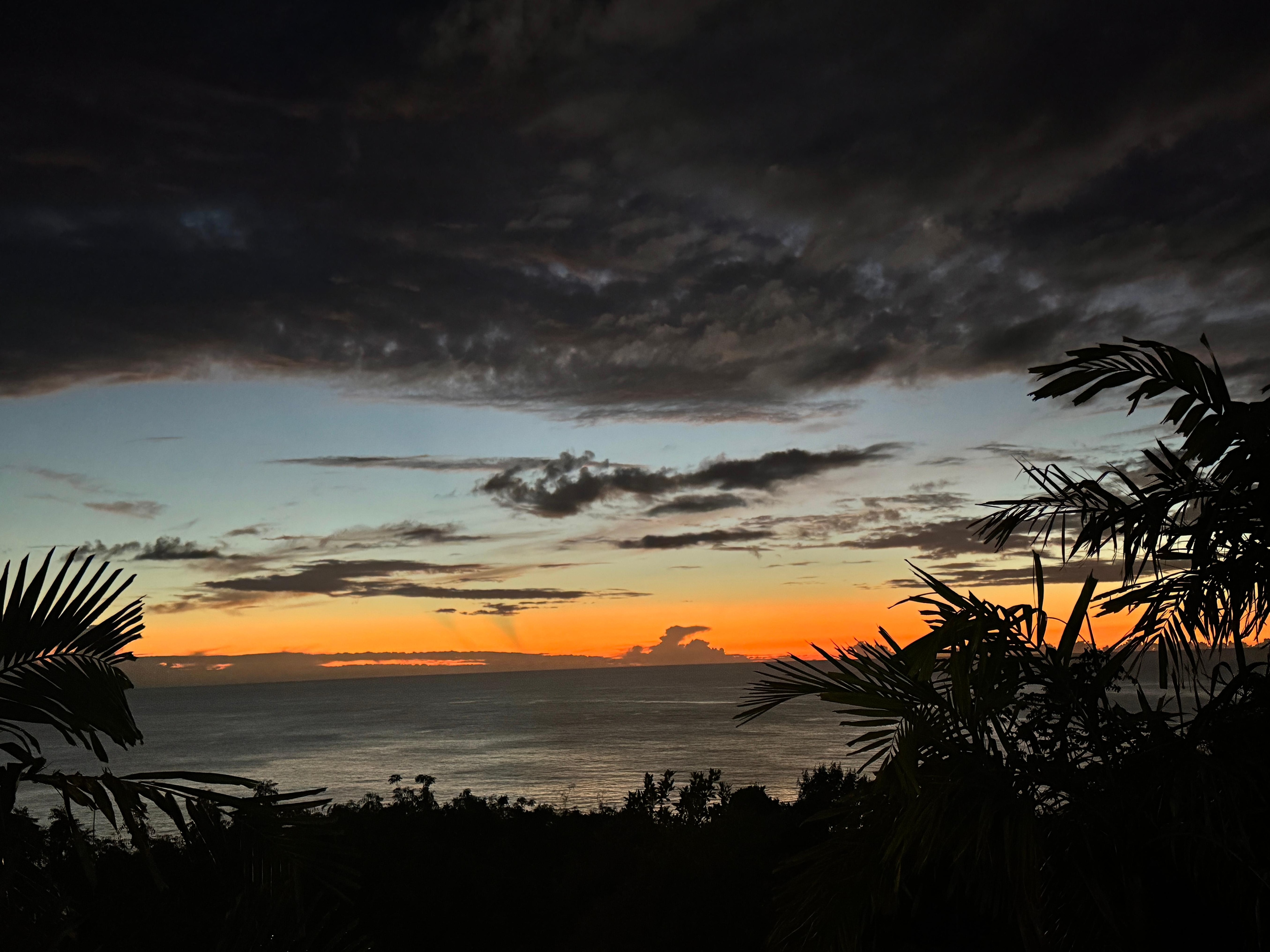 Sunset view from the balcony.