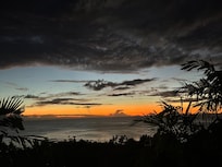 Sunset view from the balcony.
