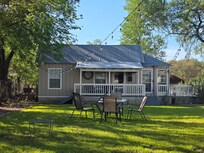 Shot of cottage from yard