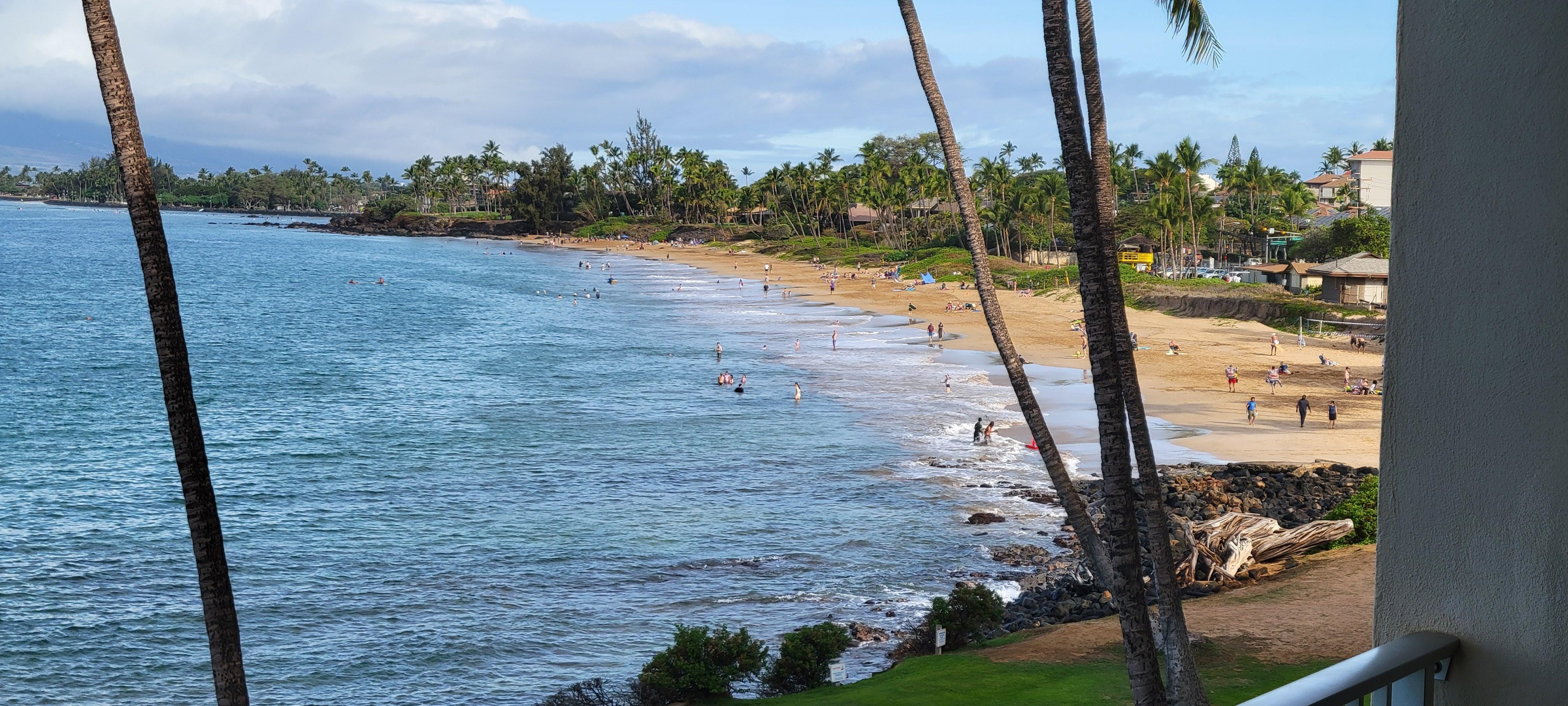 Beach view from Lanai