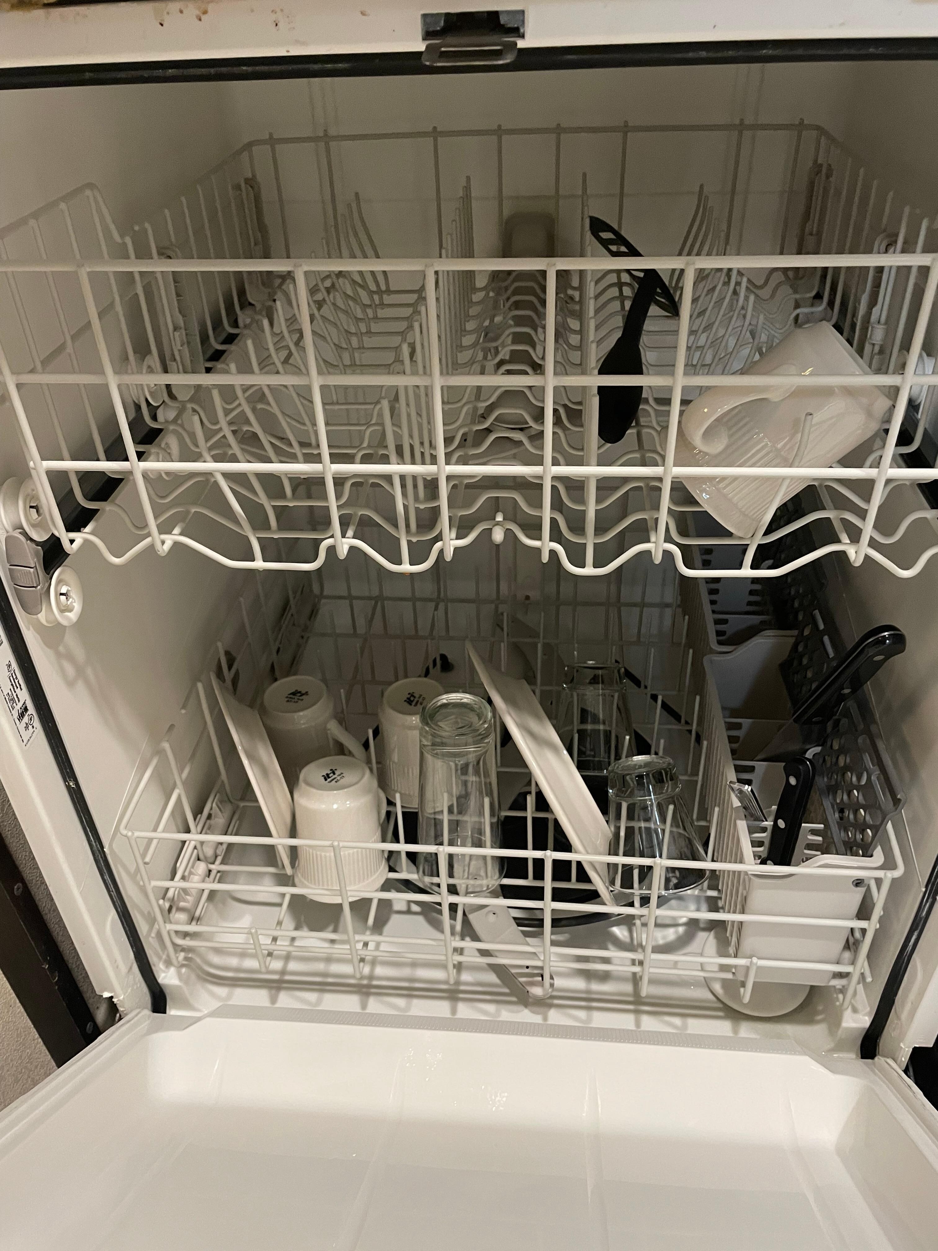 Dishwasher needed to be empty 