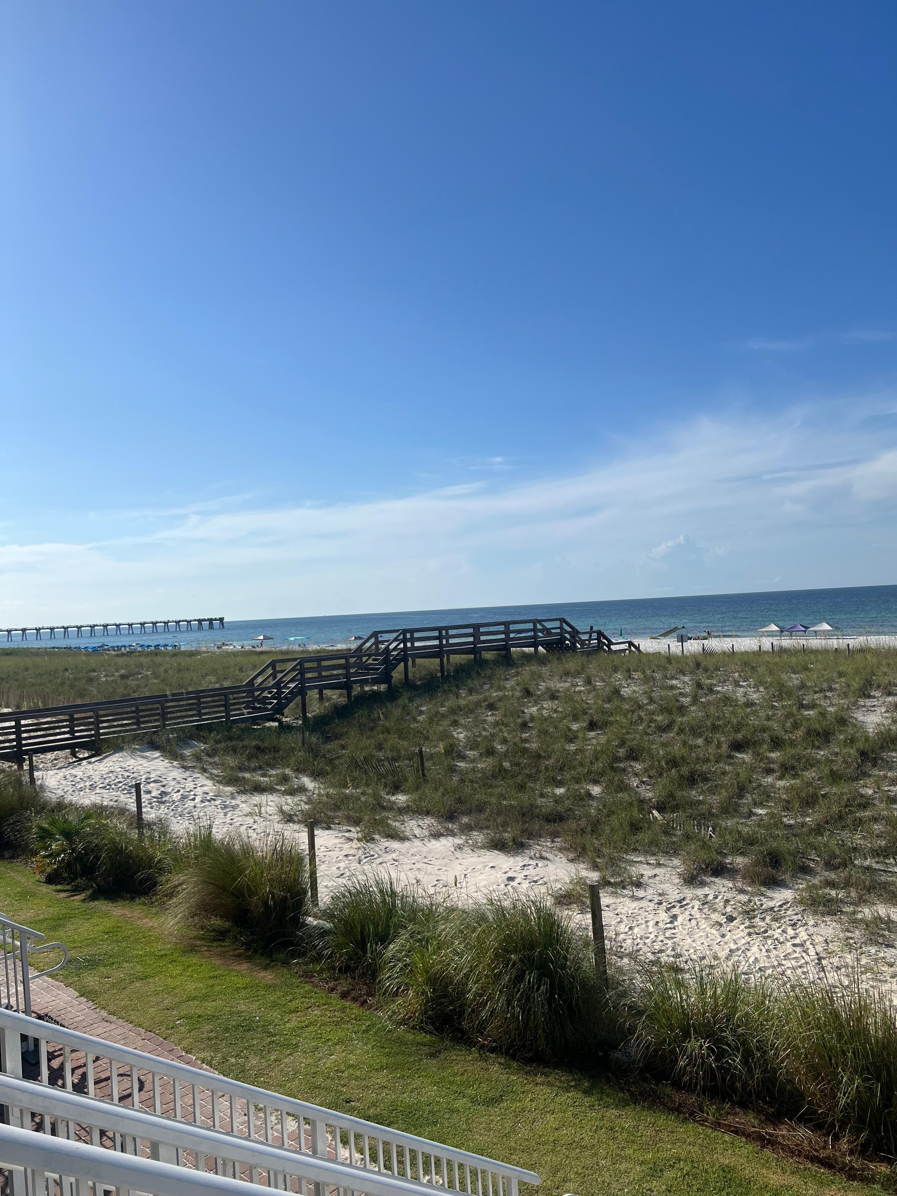 This is how easy it is to get to the beach!