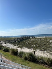 This is how easy it is to get to the beach!