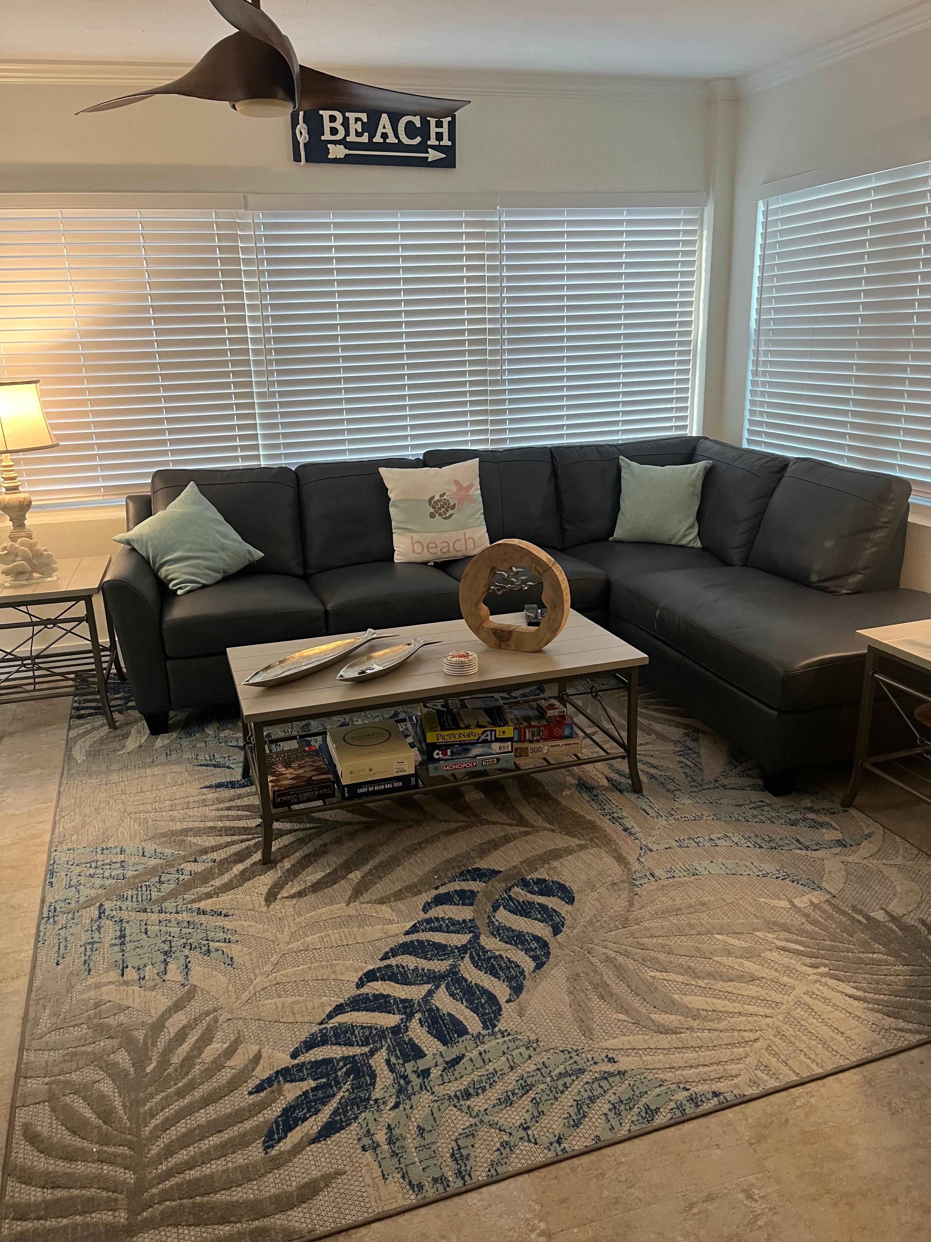Newly remodeled interior