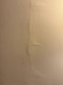 Platster falling off the walls in the bedroom
