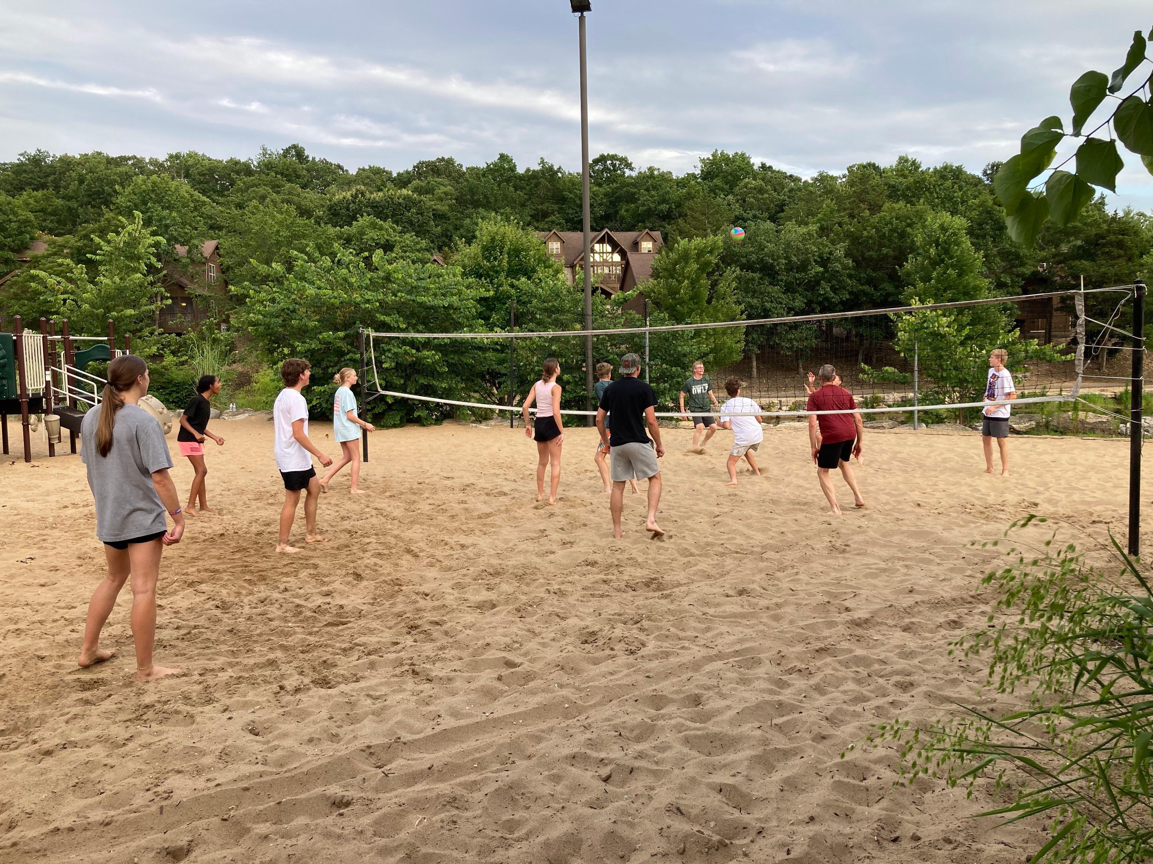 We played a lot of sand volleyball and did a lot of swimming. Only one block from the house, which was a huge blessing.
