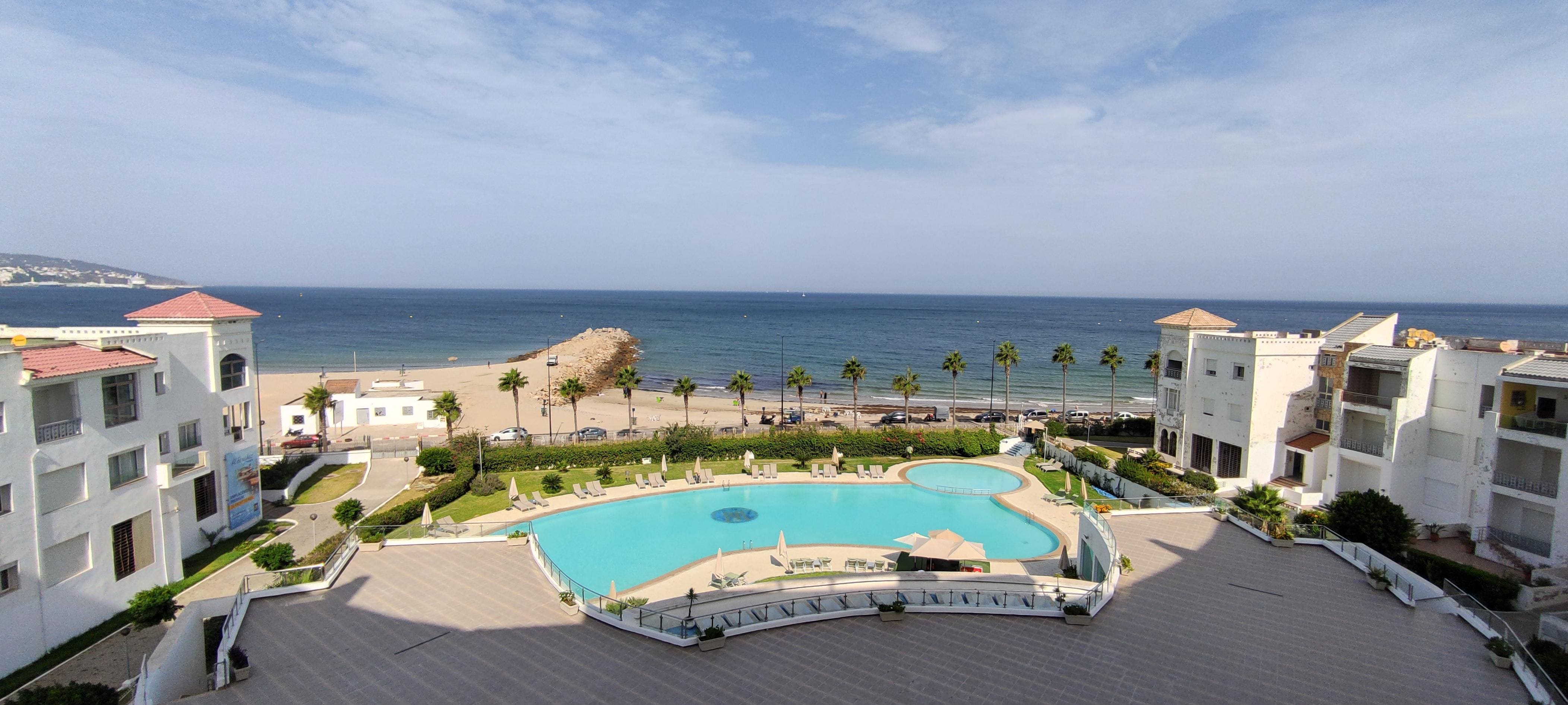 Vue depuis le balcon de la chambre.