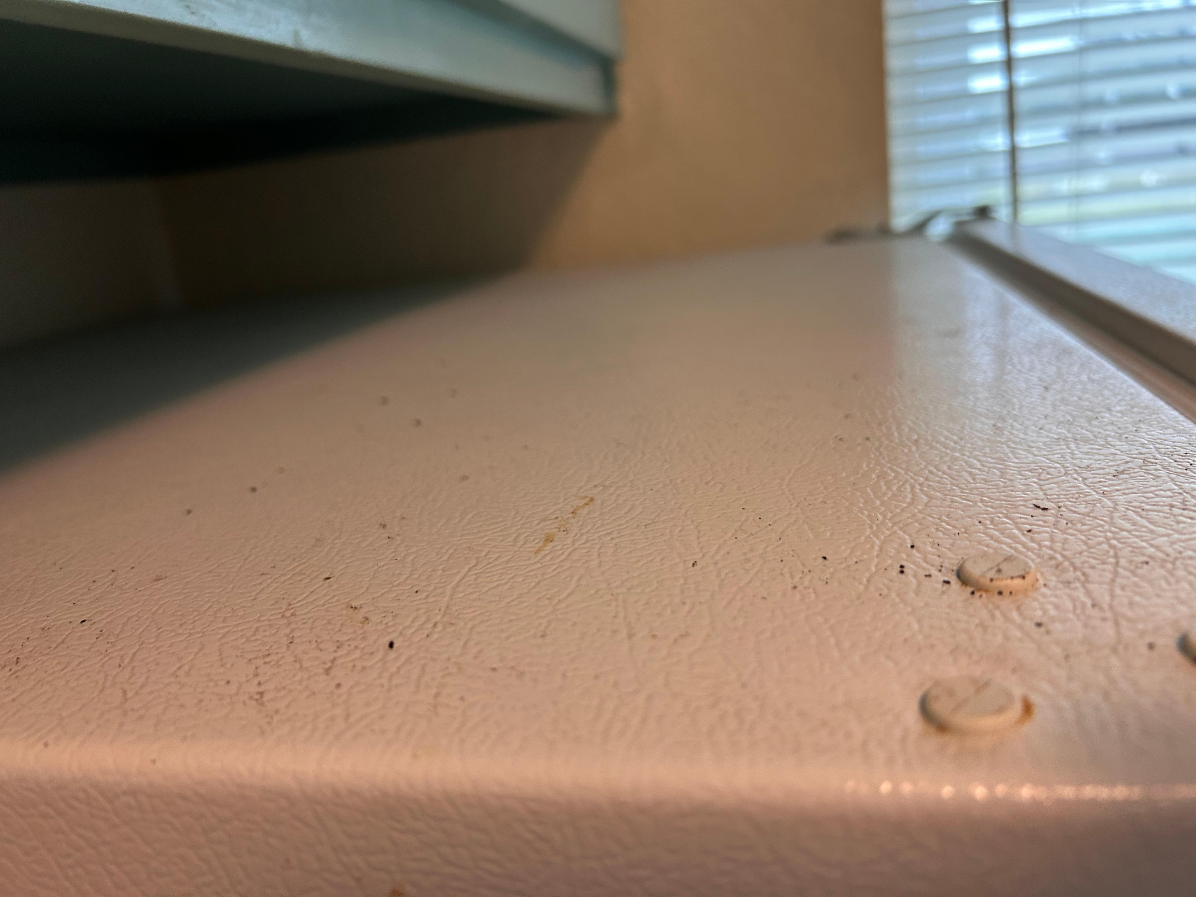 Layer of dirt on appliances