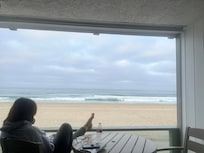 My wife enjoying the early morning view!