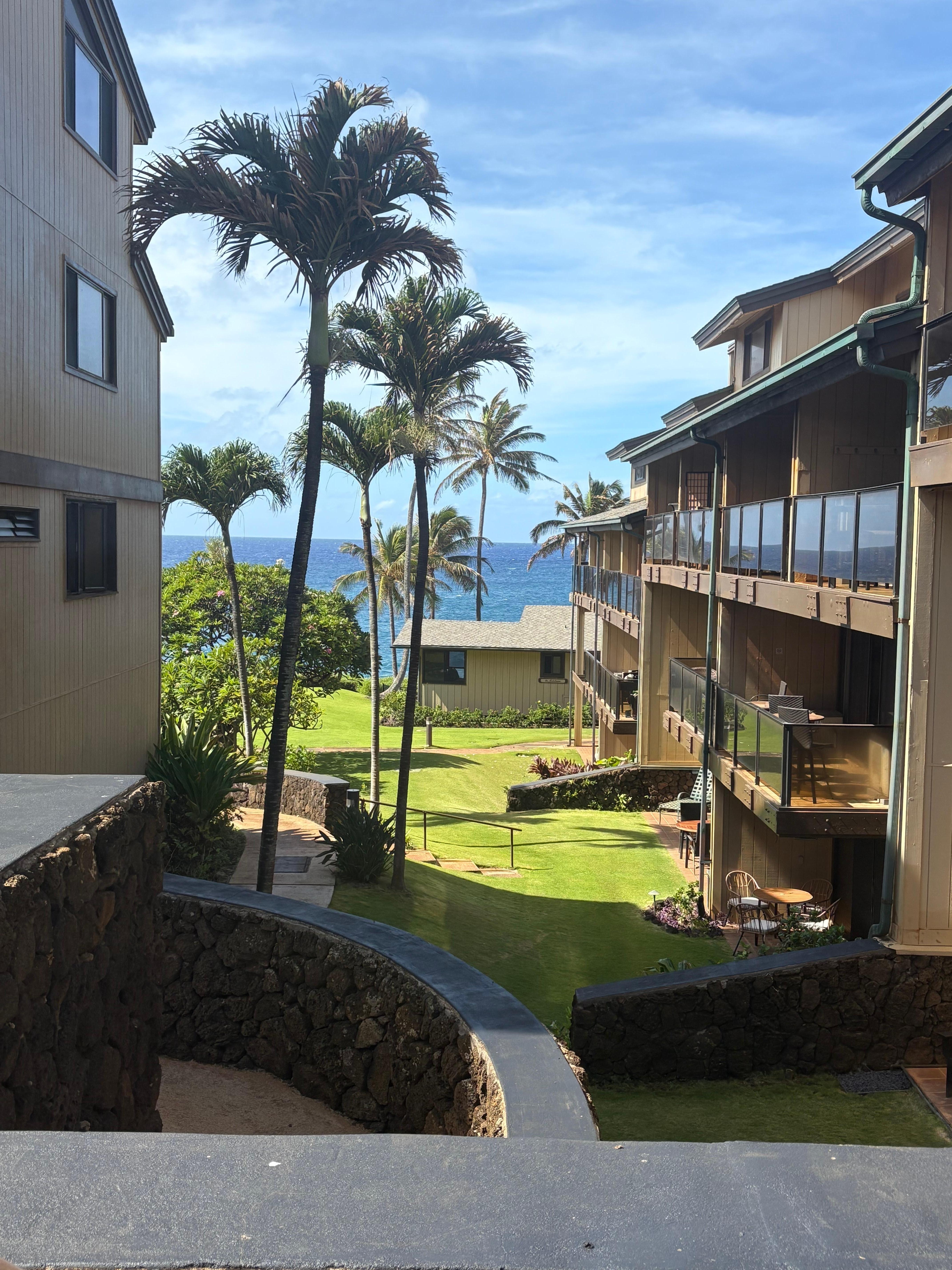 Overlooking property in front of unit.