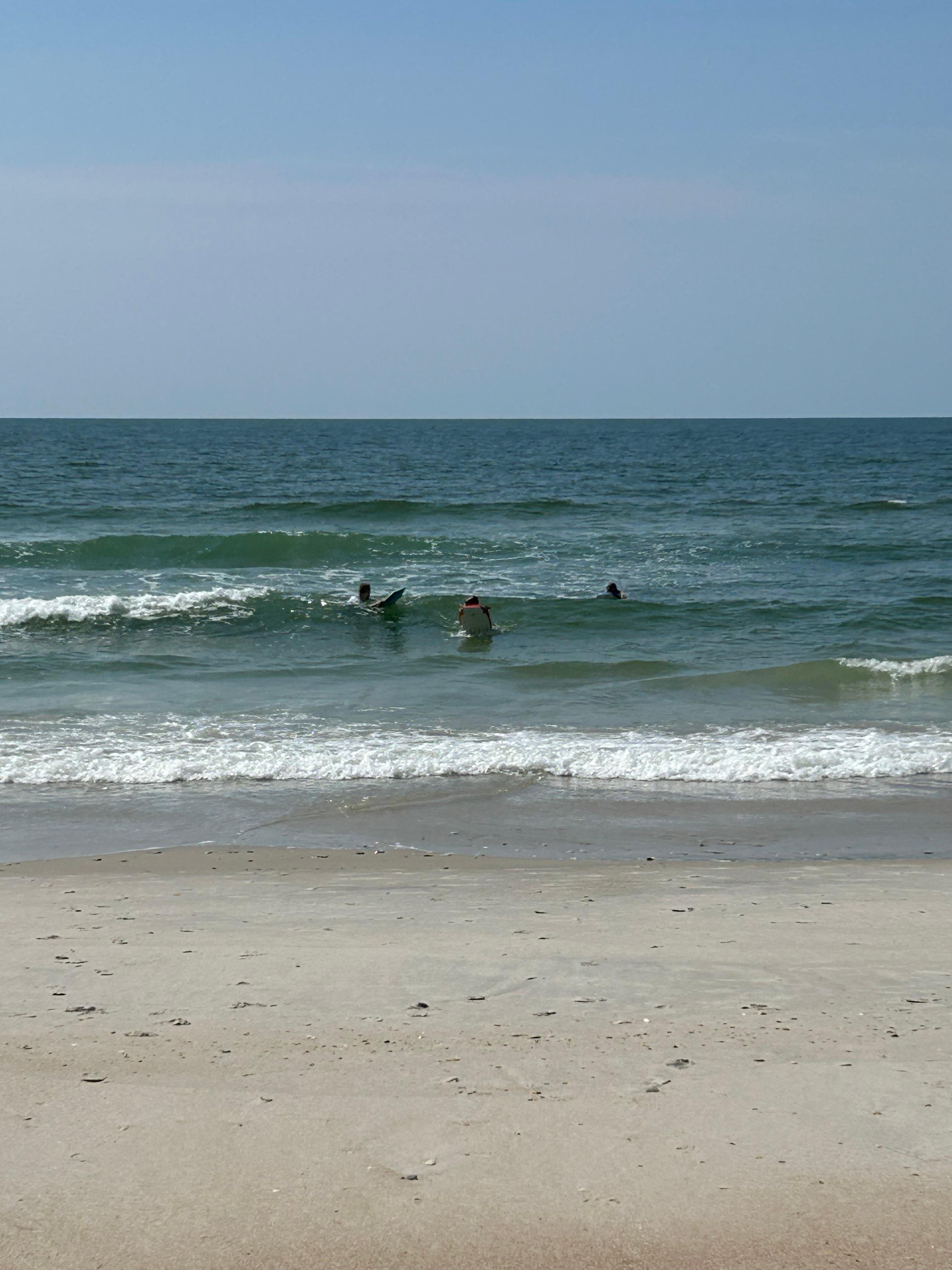 Always a clean beach, and great waves for boogie boards! 