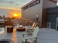 View from Top of the hotel roof patio.