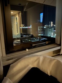 In my room on the 6th floor. Love my views