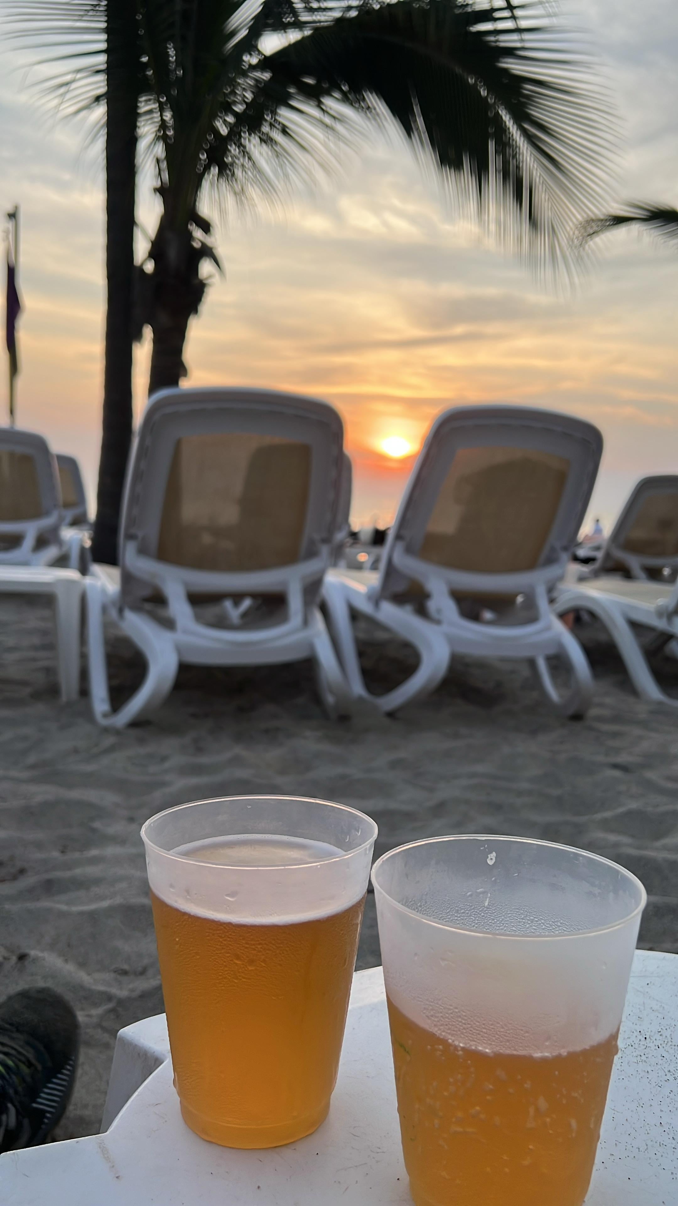 Enjoying the sunset.