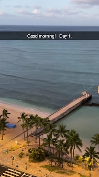 From our partial ocean view room on 23rd floor.