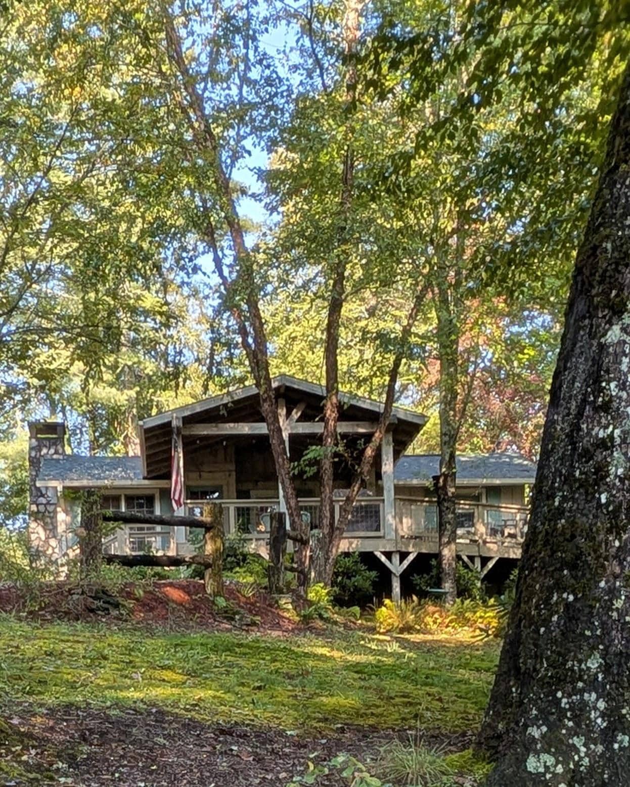 View of cottage from the street.