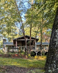 View of cottage from the street.