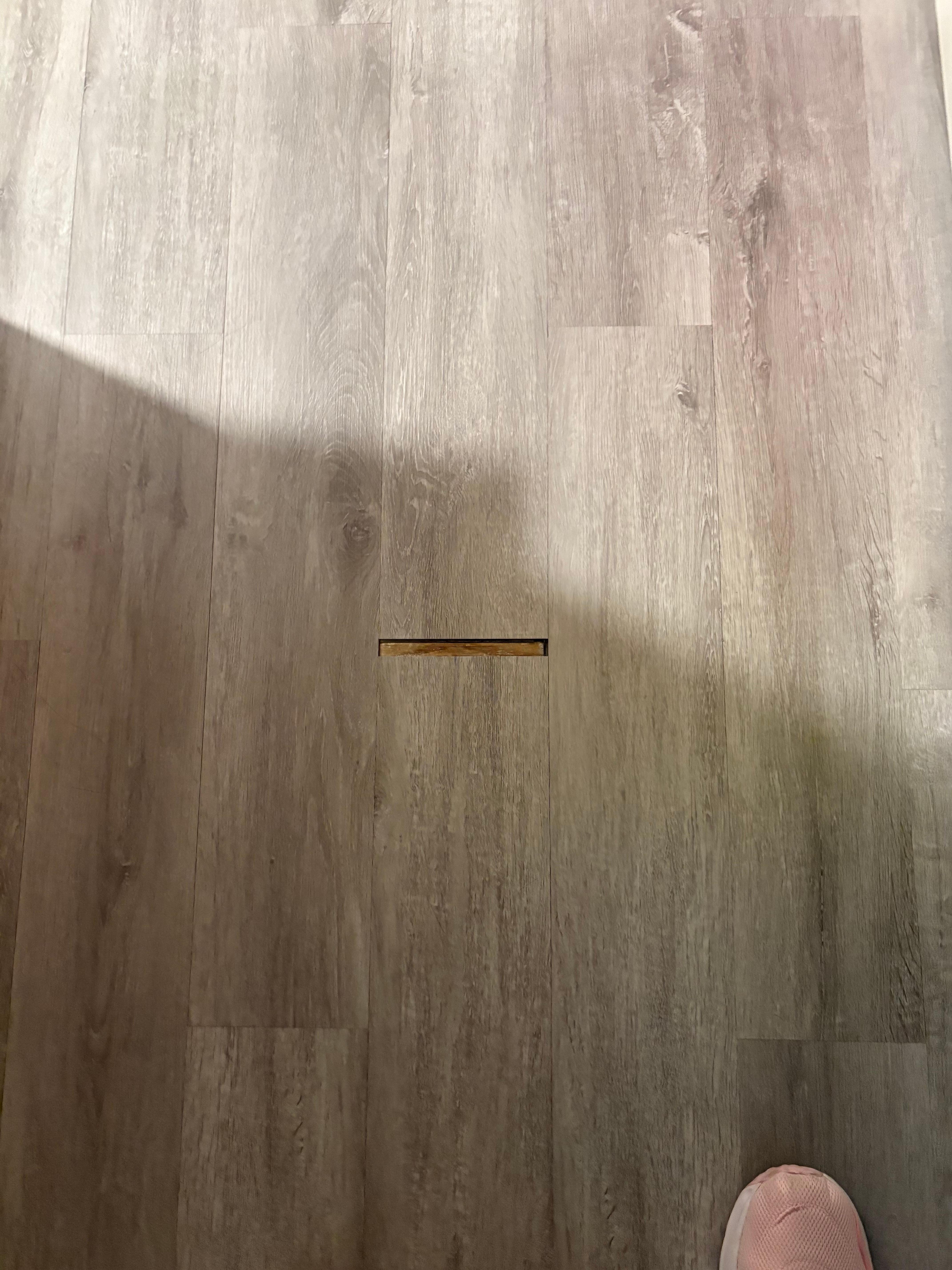 Broken baseboards in hallway