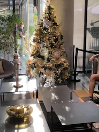 Christmas tree in lobby