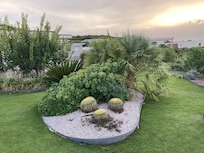 Accès au roof top par jardin