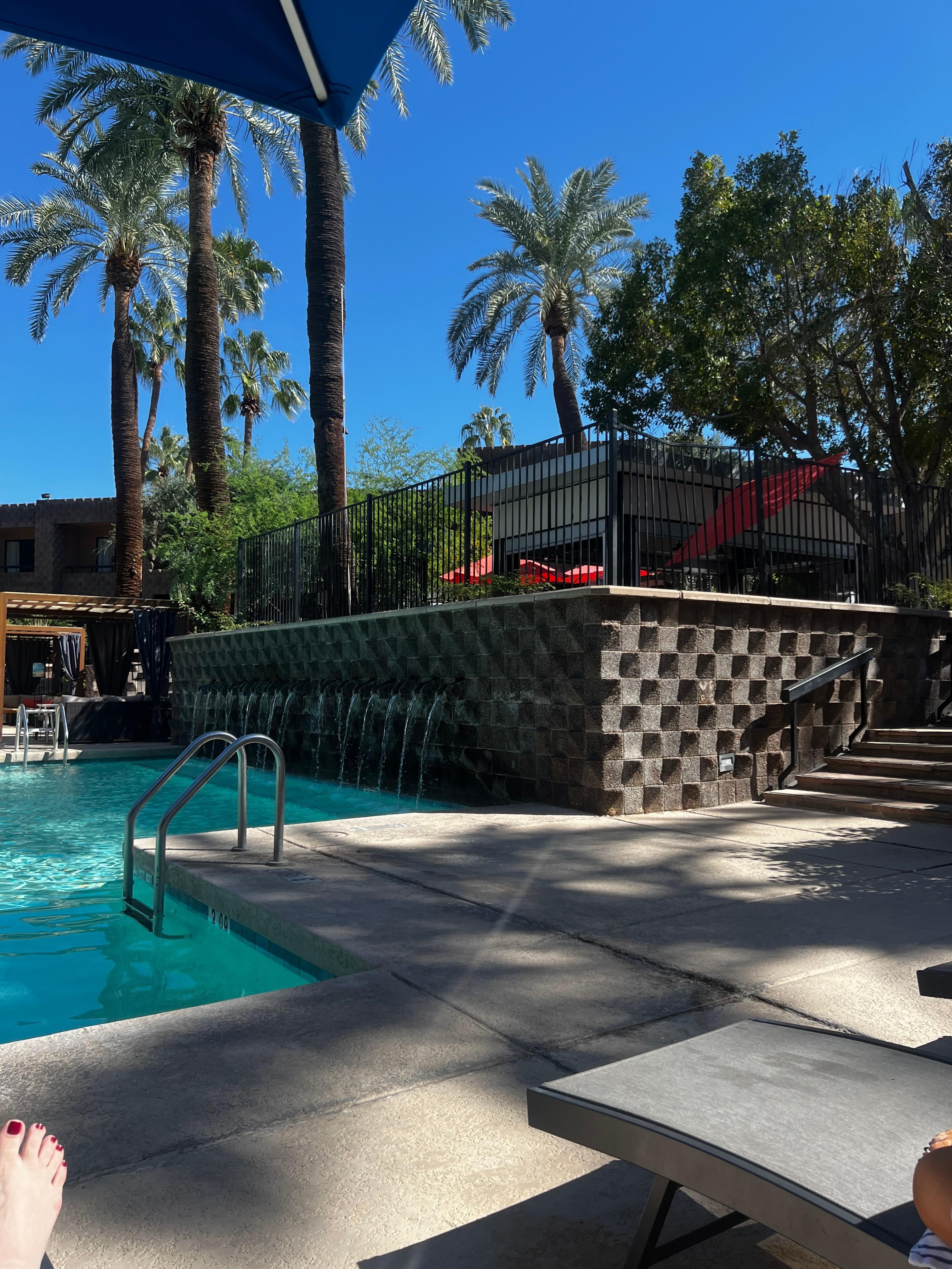 They have 2 pools. We opted for the one with the bar ;) Matt was a fantastic bartender.