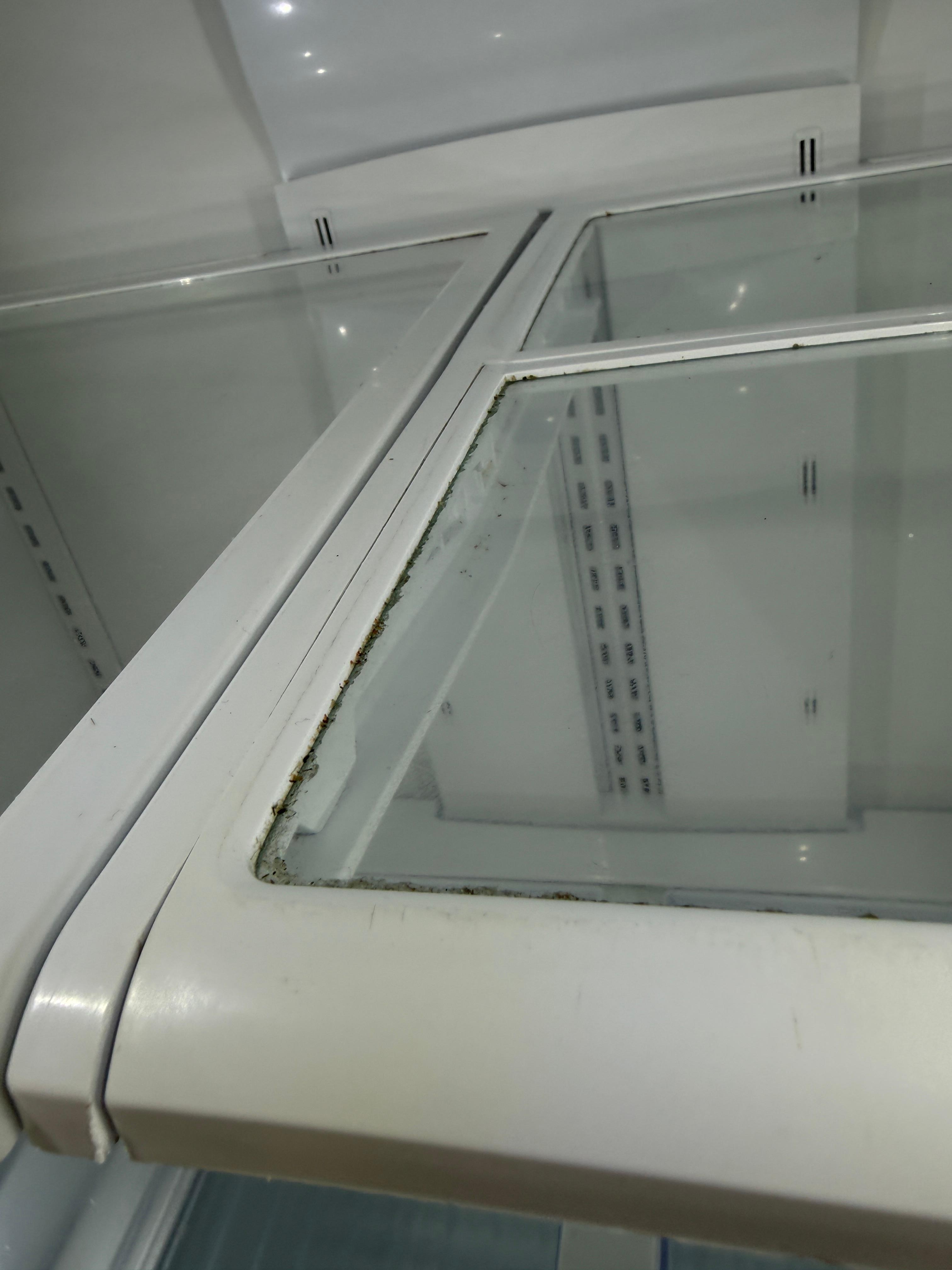 Mold/debris in refrigerator.