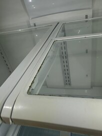Mold/debris in refrigerator.