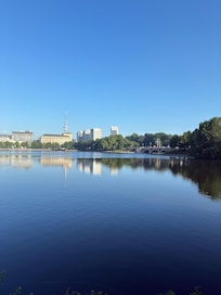 The lake is a half a block away. It’s beautiful. I walked around it every morning and also down by the river through the Parks. The hotel is beautiful beautifully located.