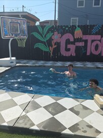 Heated pool was heavenly