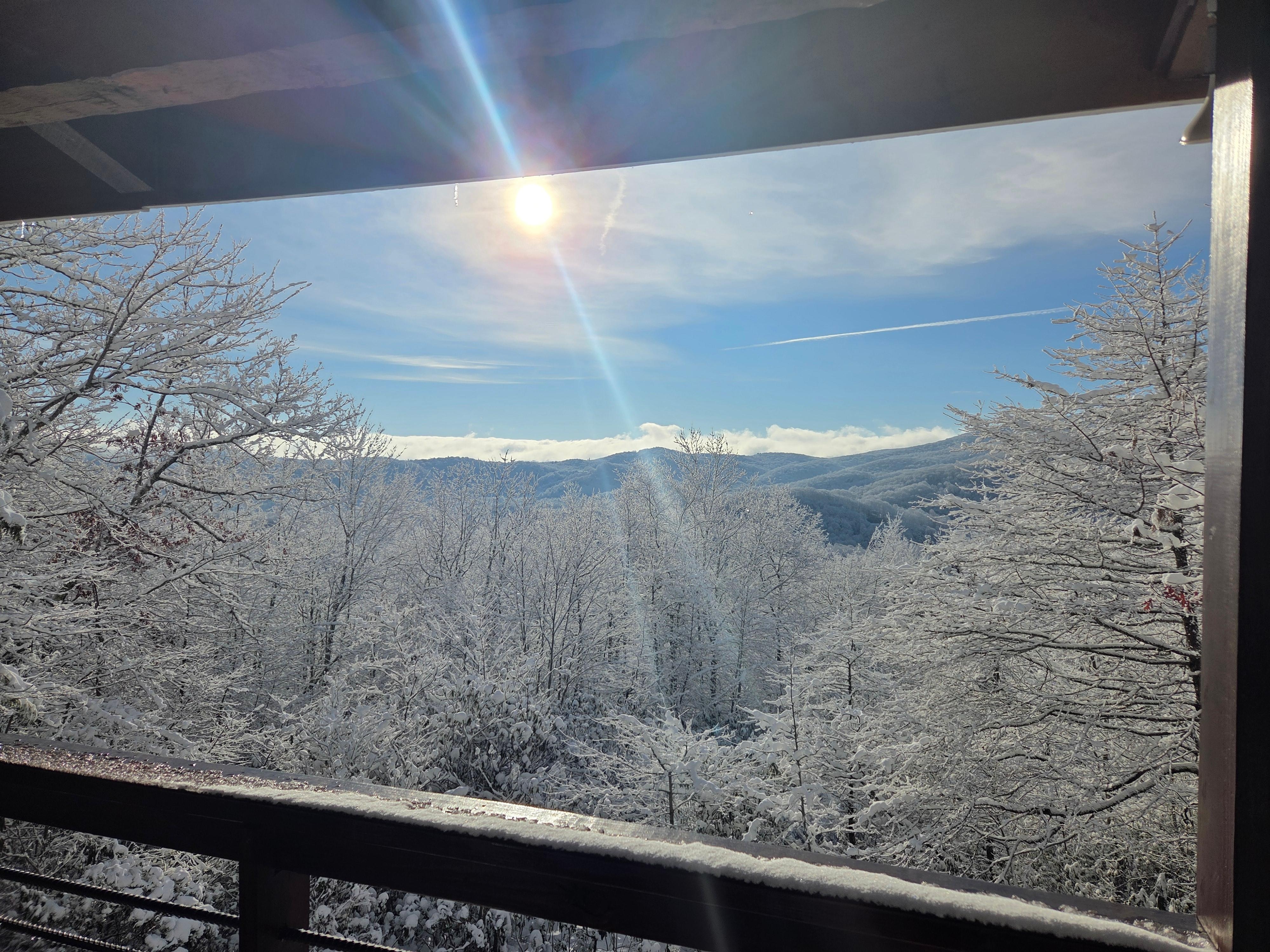 Sunrise from the deck