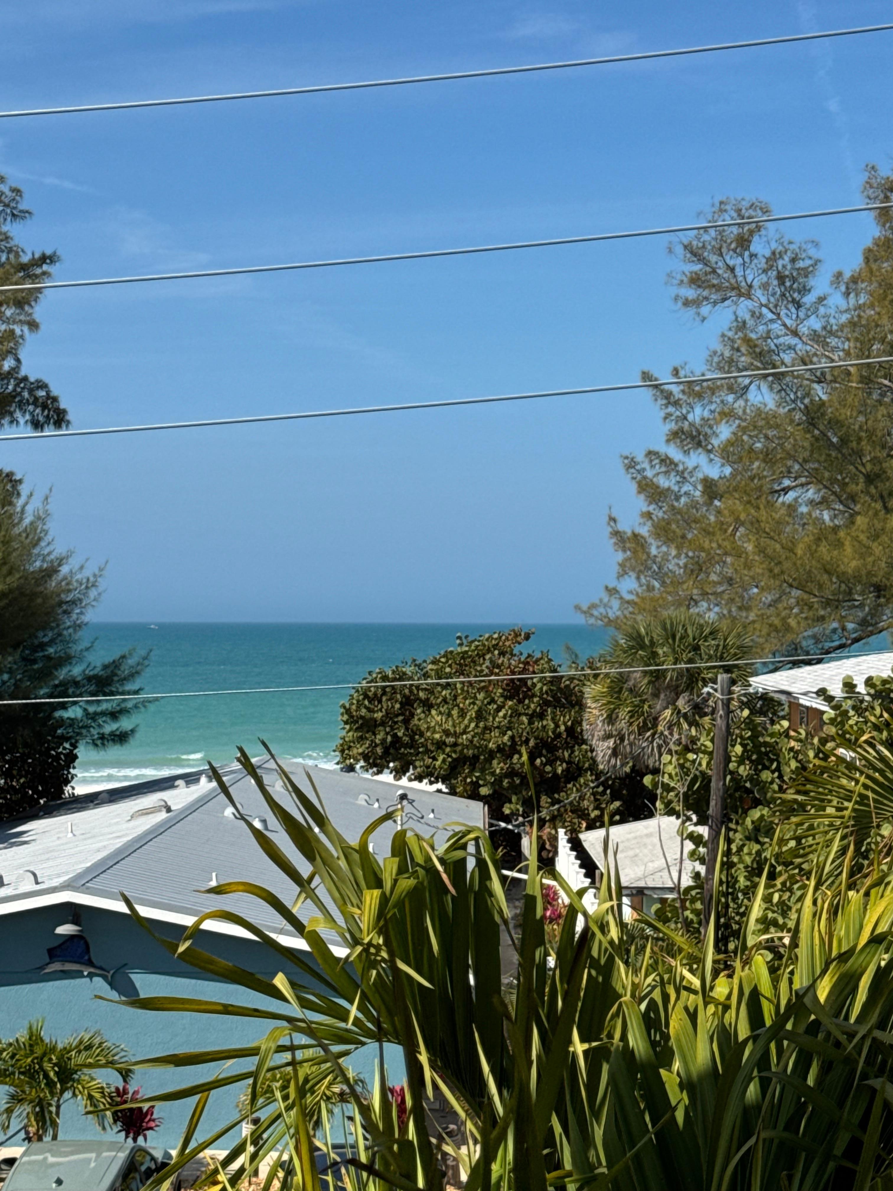 View from balcony on the main floor. 