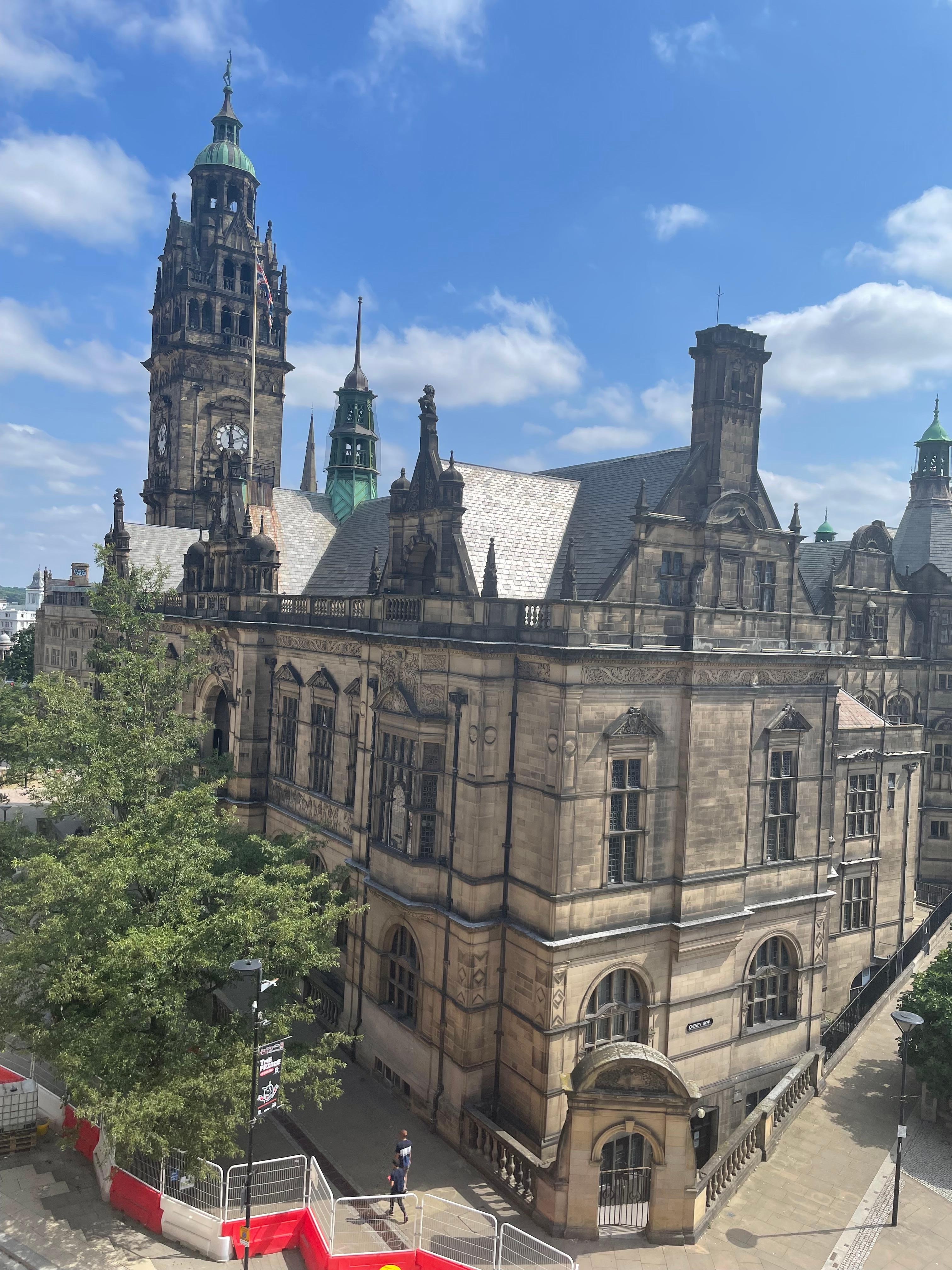 View from roof terrace.