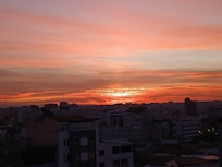 Sunrise from balcony.