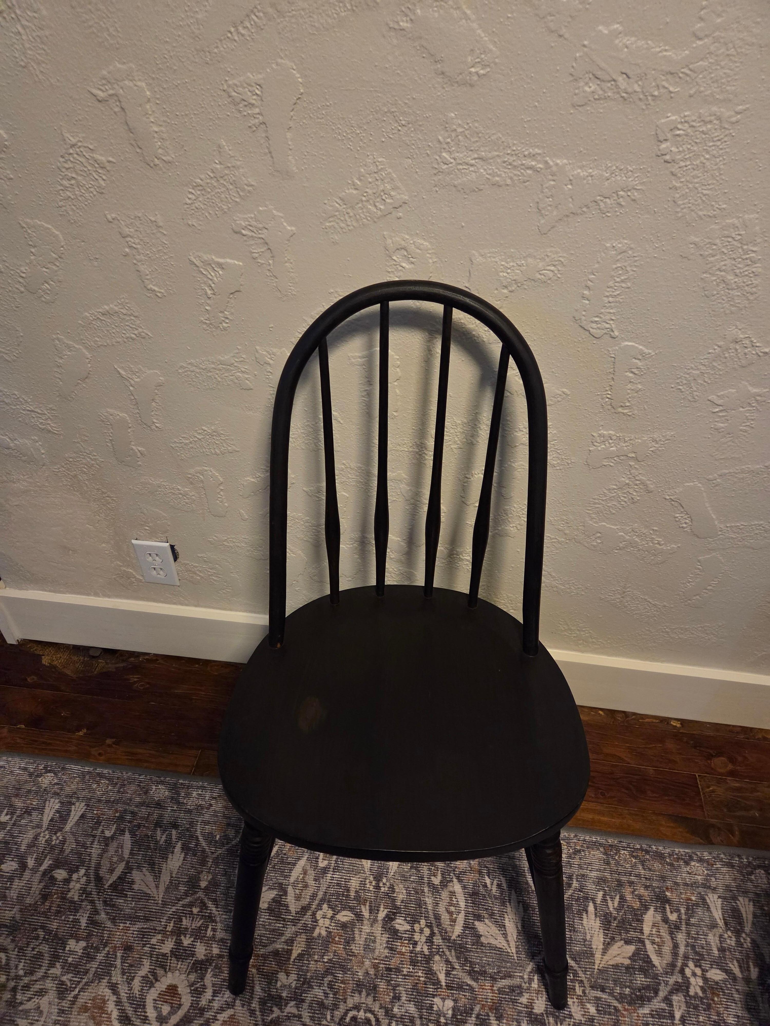 Only chair, my husband who is frail used it. I sat on the floor