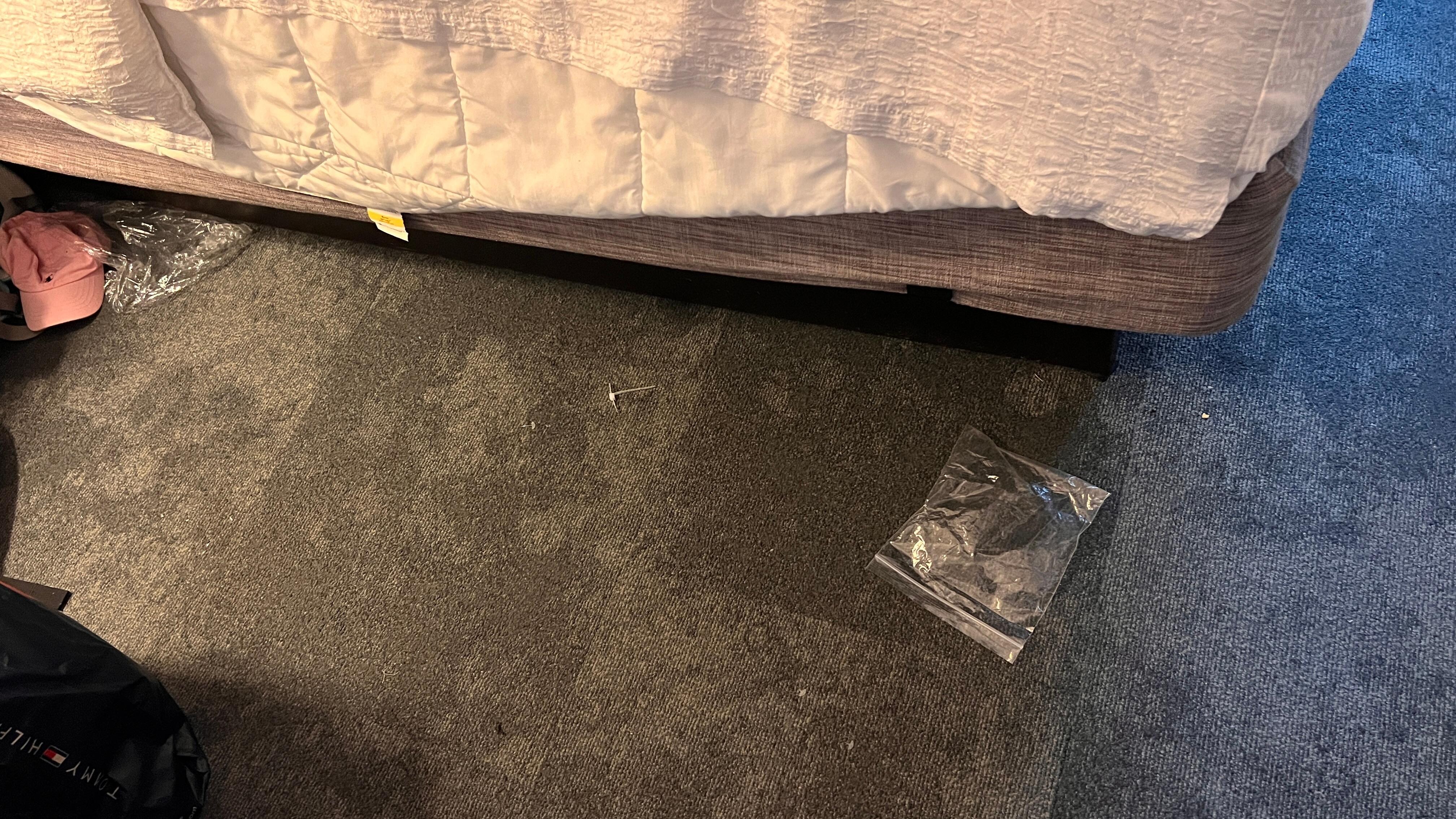 “Limpeza” do quarto qdo chegamos após um dia de passeio 