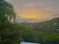 View of Cruz bay from screened in area