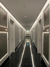 Corridors to the rooms