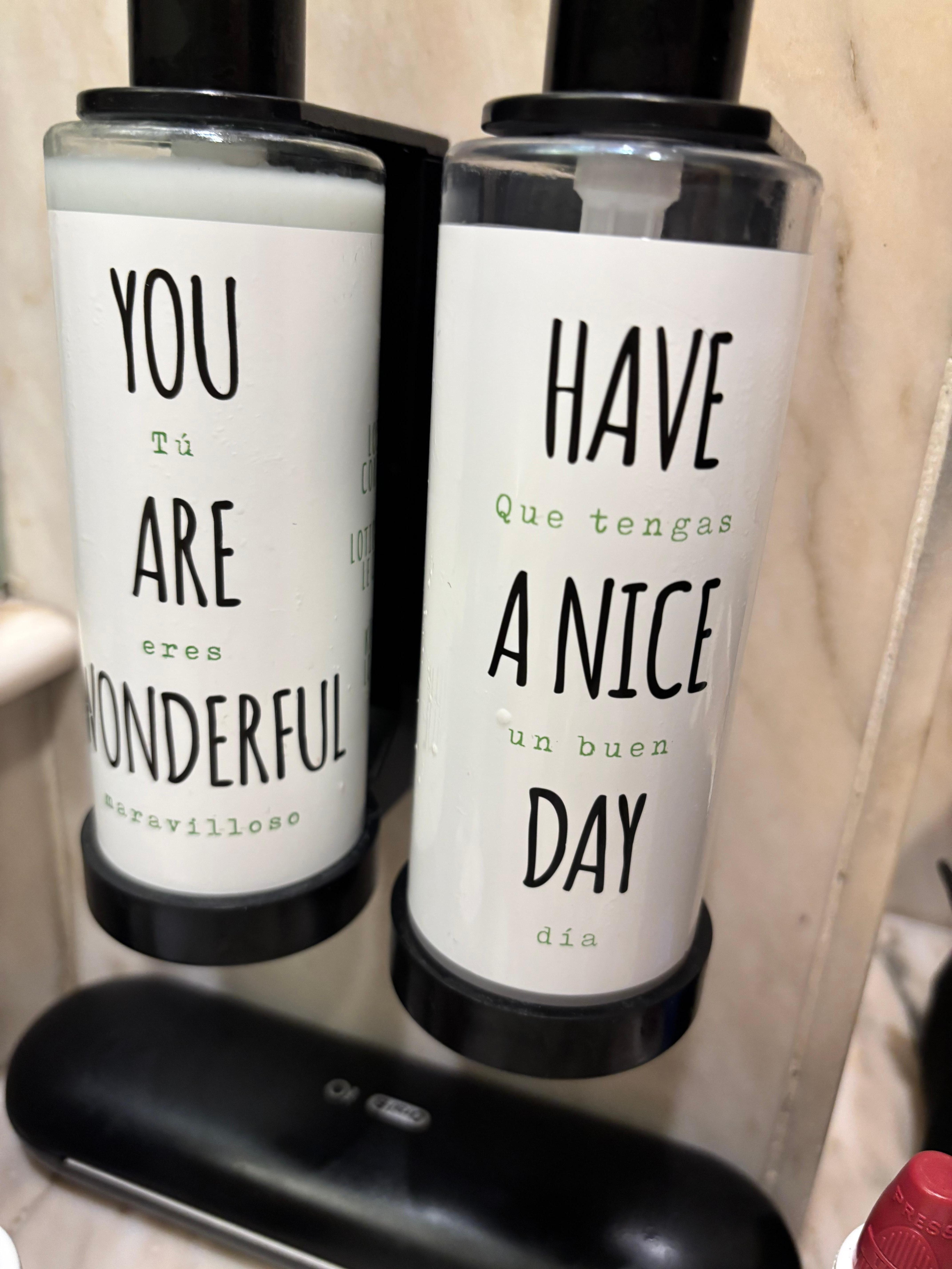 Which is lotion? Which is soap?