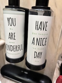 Which is lotion? Which is soap?