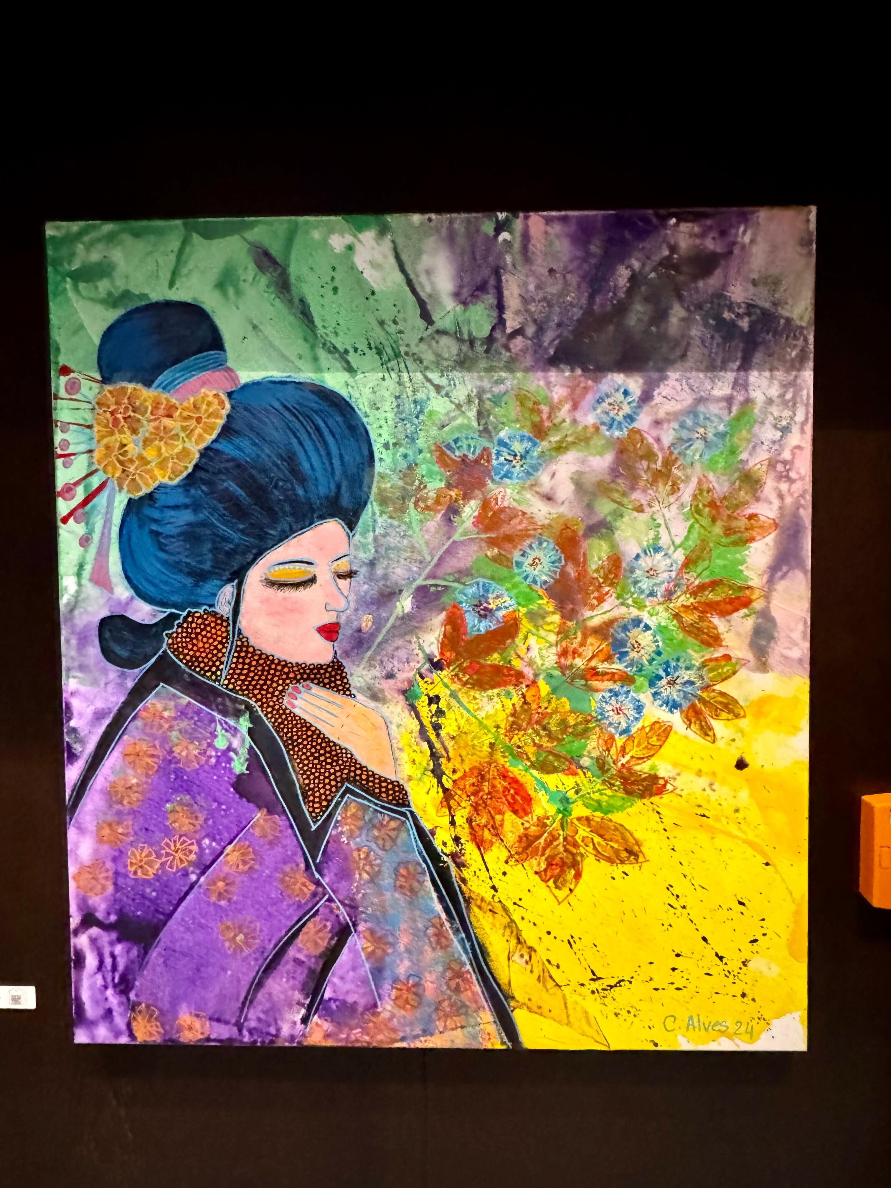 Some of the artwork in the hotel.