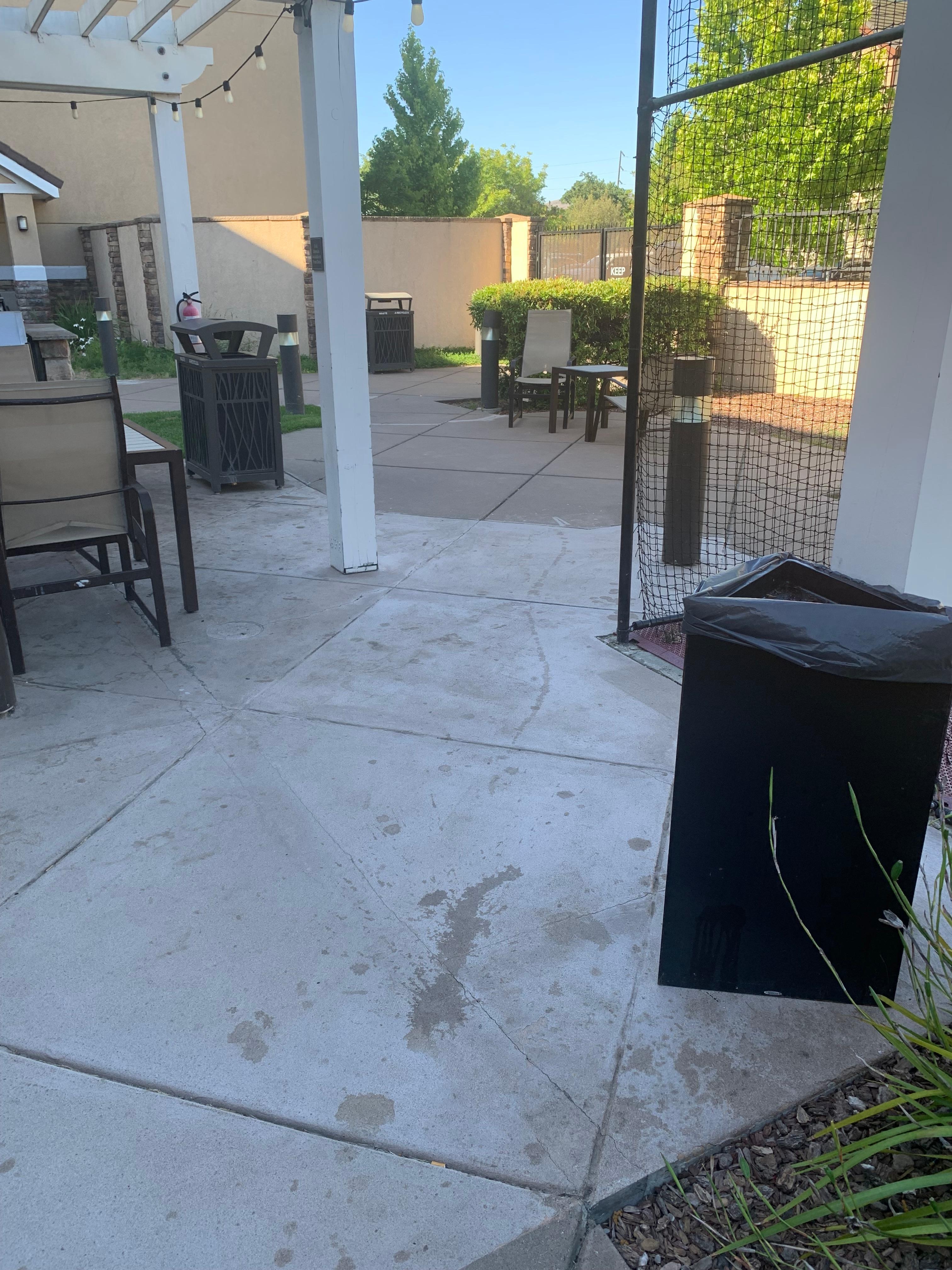 More patio