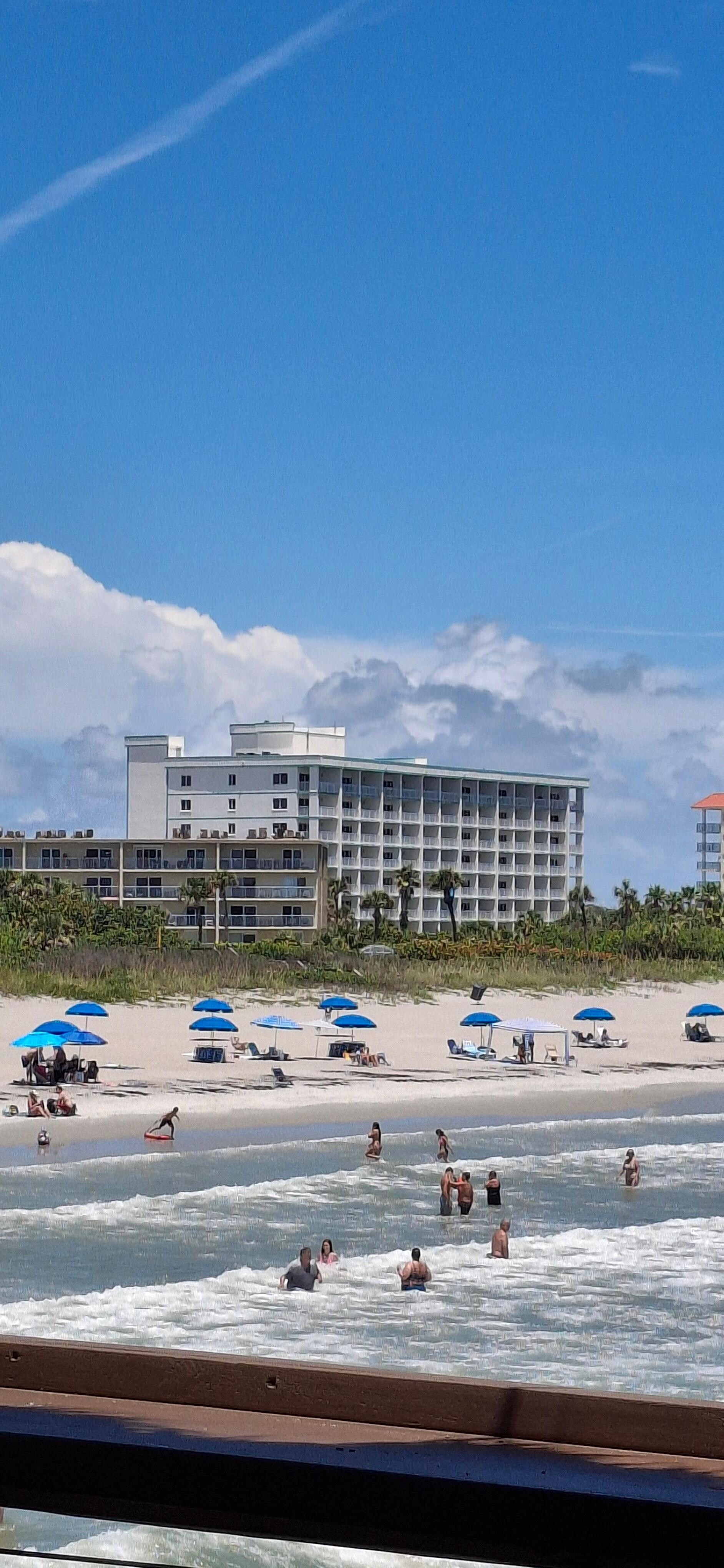 View of the resort from the pier