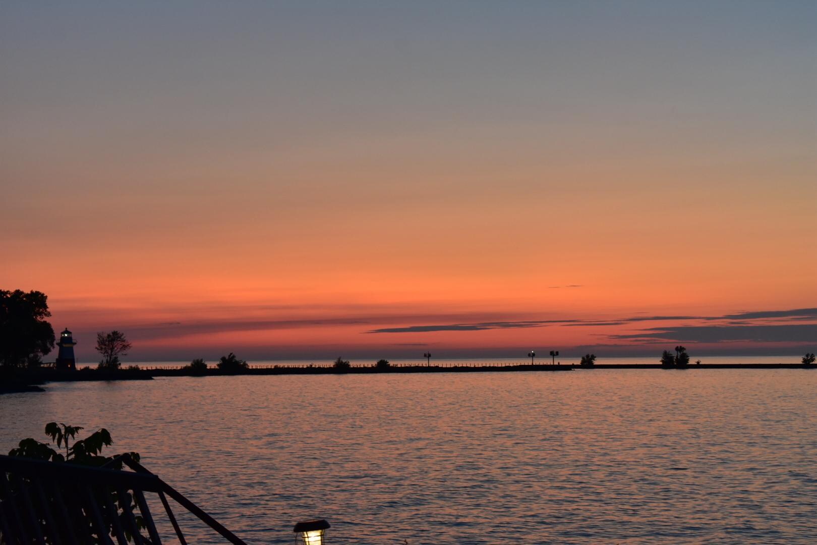 Sunset view from back deck 