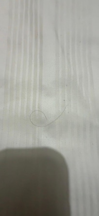 les cheveux dans le lit