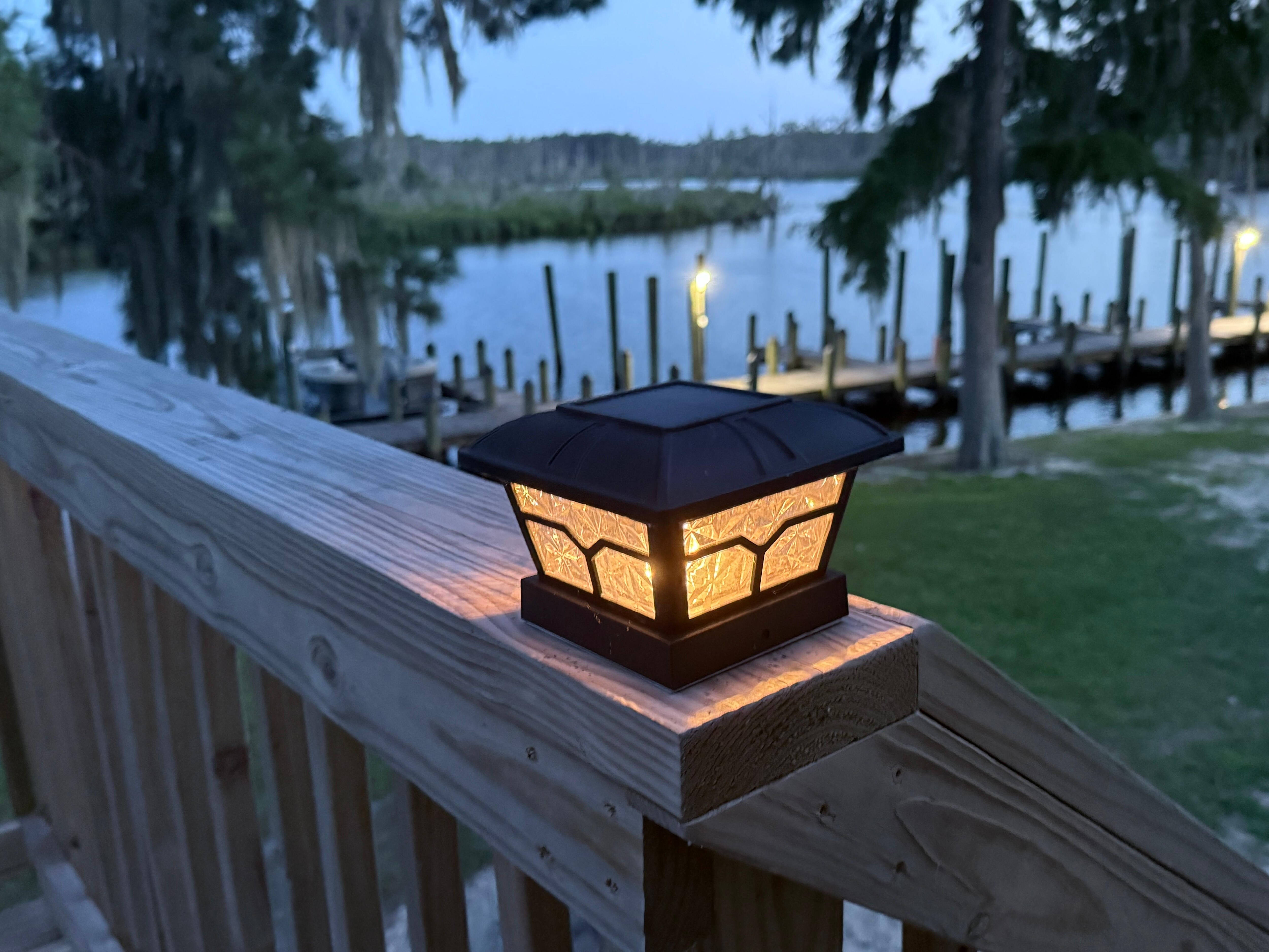 Dusk on the deck. 