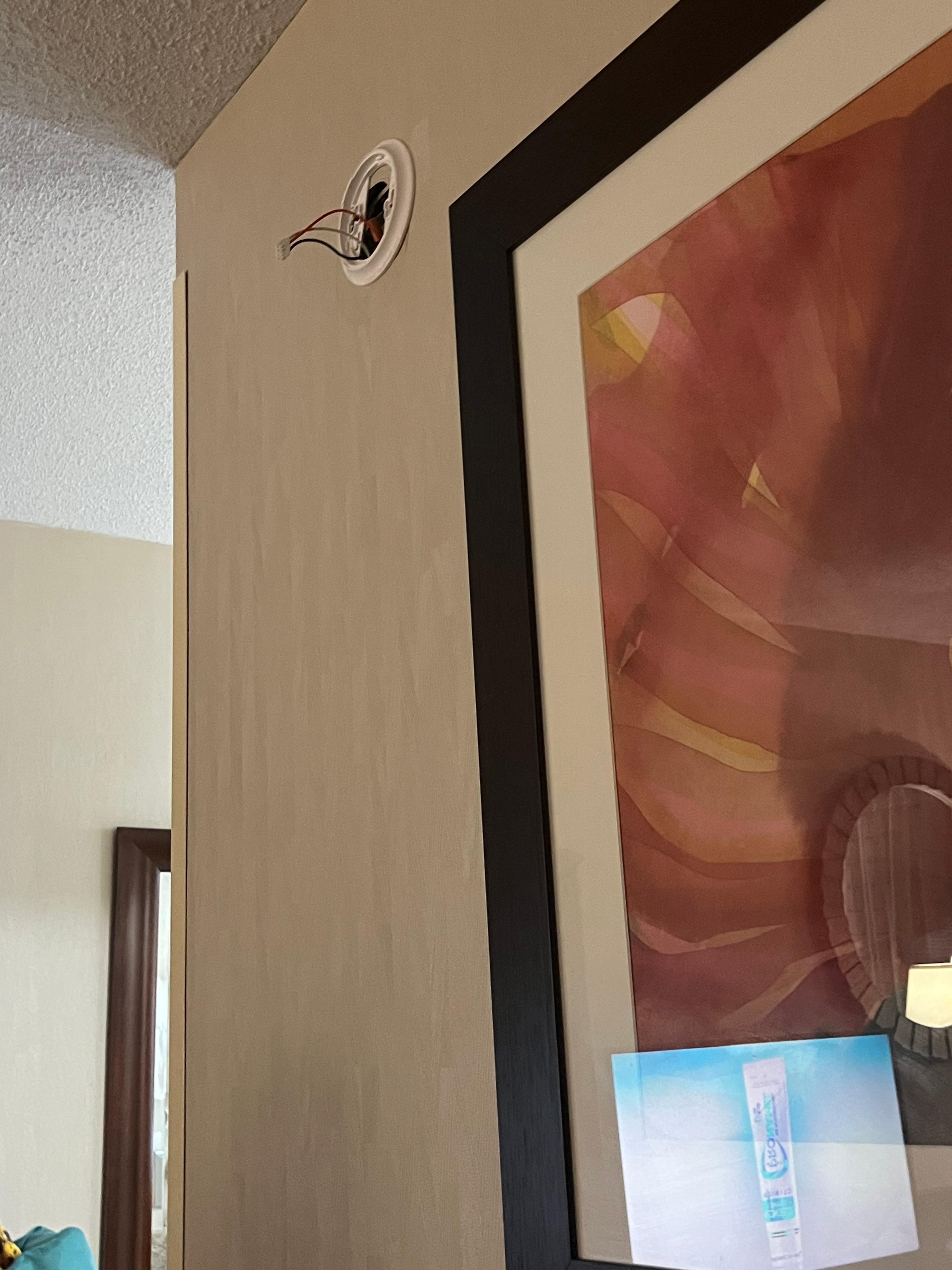 Fire alarm disconnected and removed 