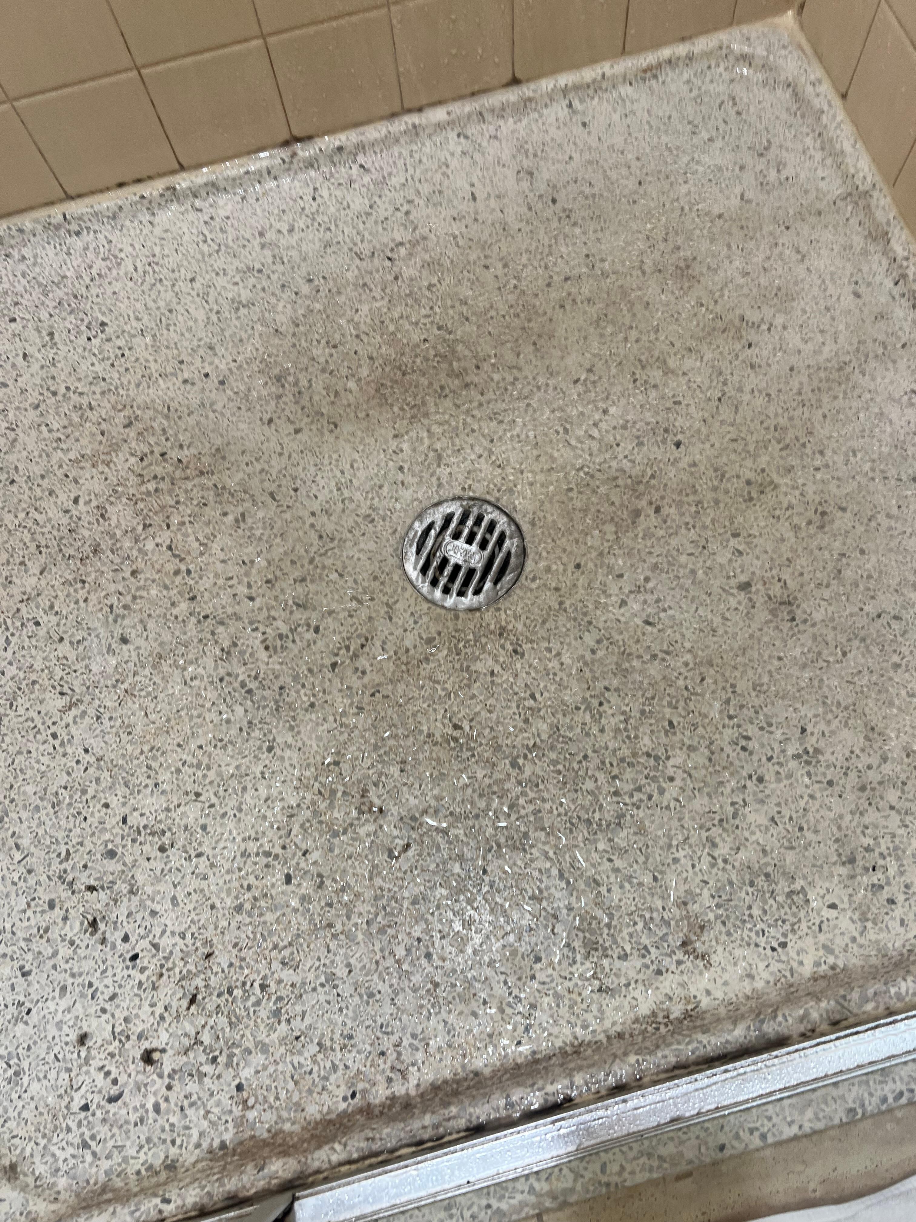 Bottom of stand of shower 