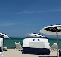 View from our lounge chairs on the beach