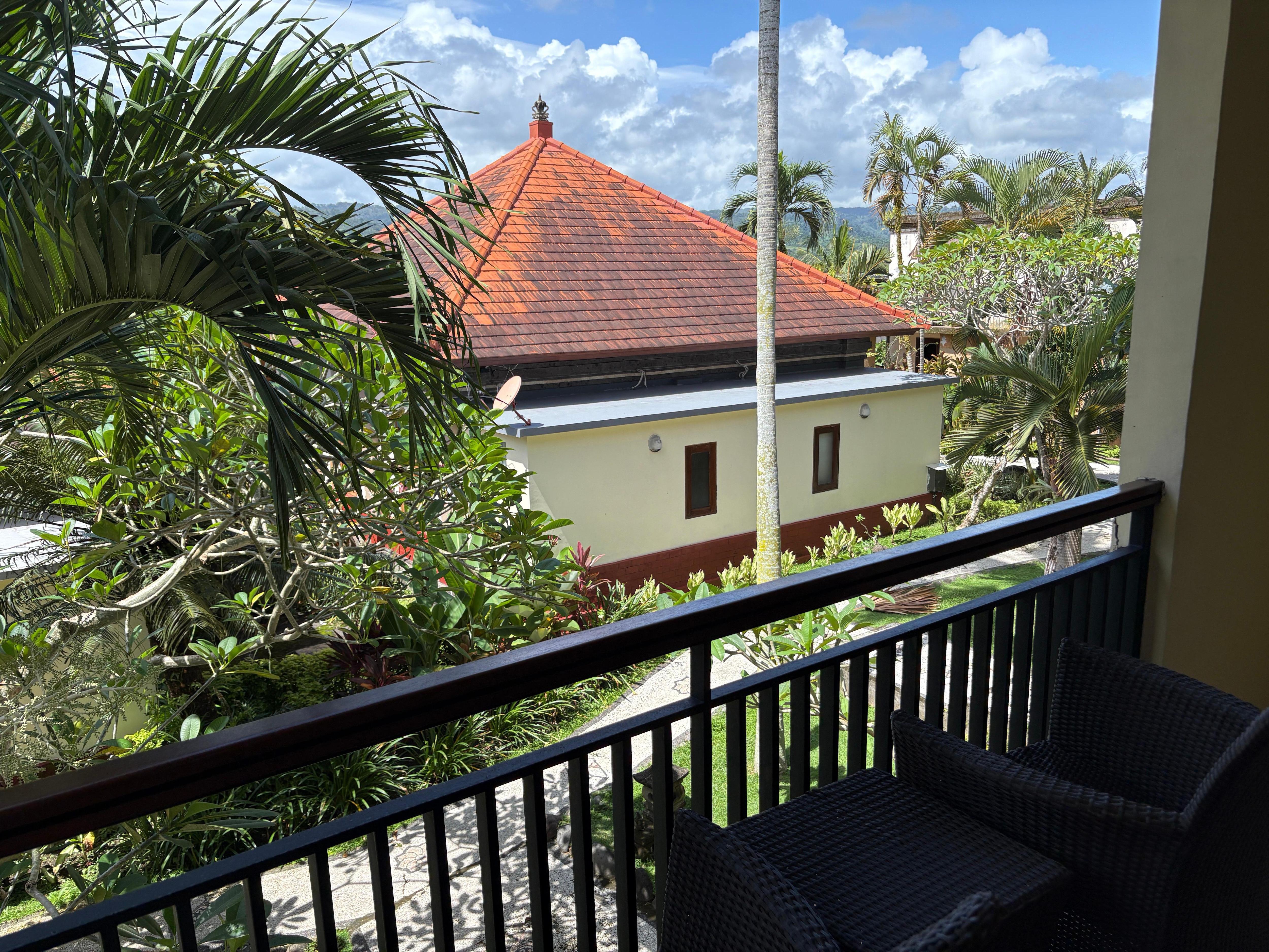 View from the restaurant towards the hills