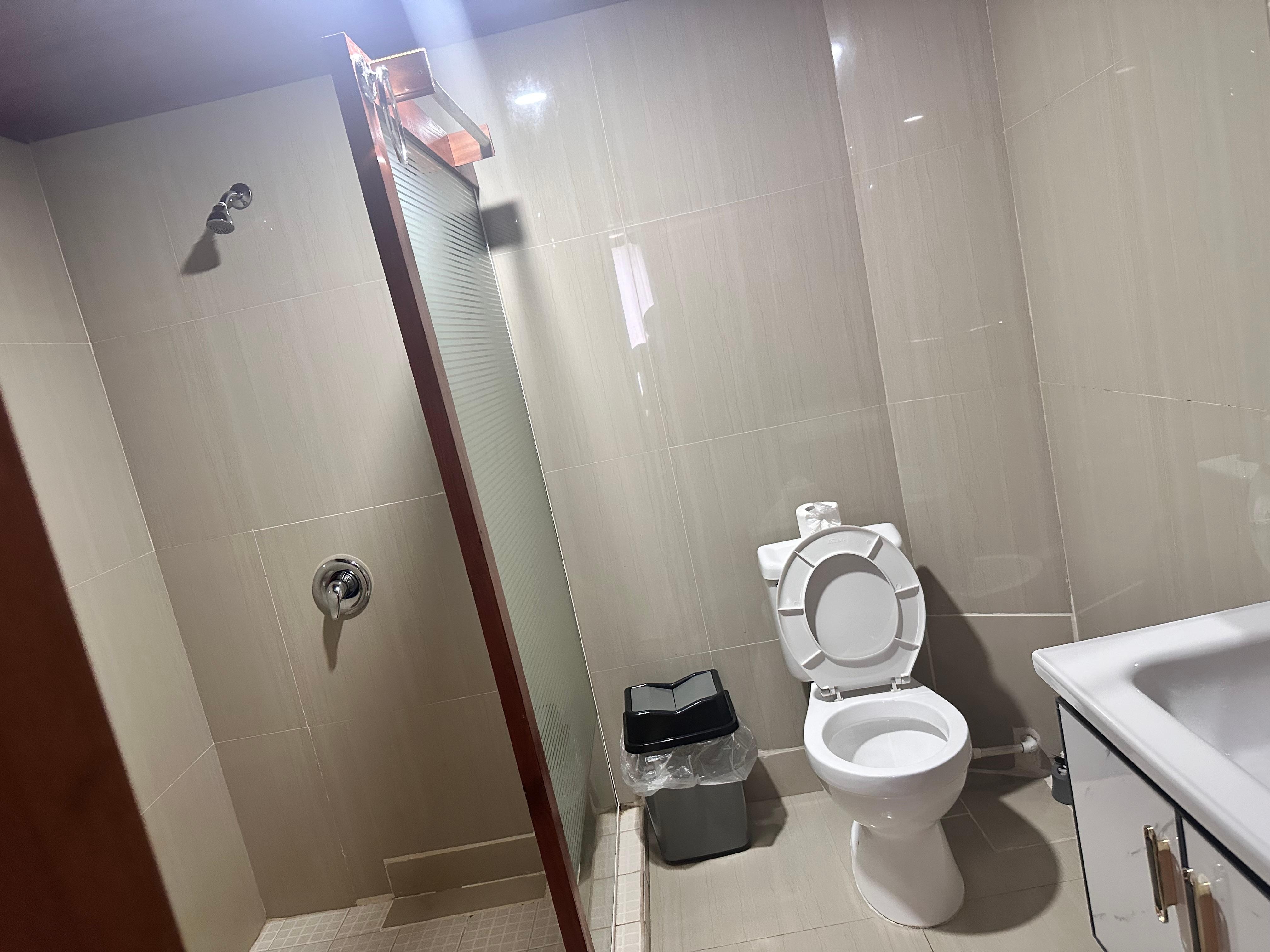 Wish I had a better pic to show the shower stains 😖